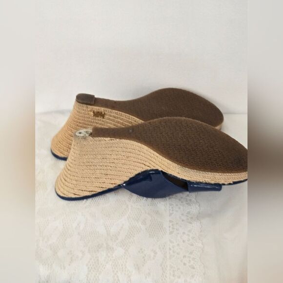 Michael Kors Blue Wedge Sandals Used - Picture 7 of 7